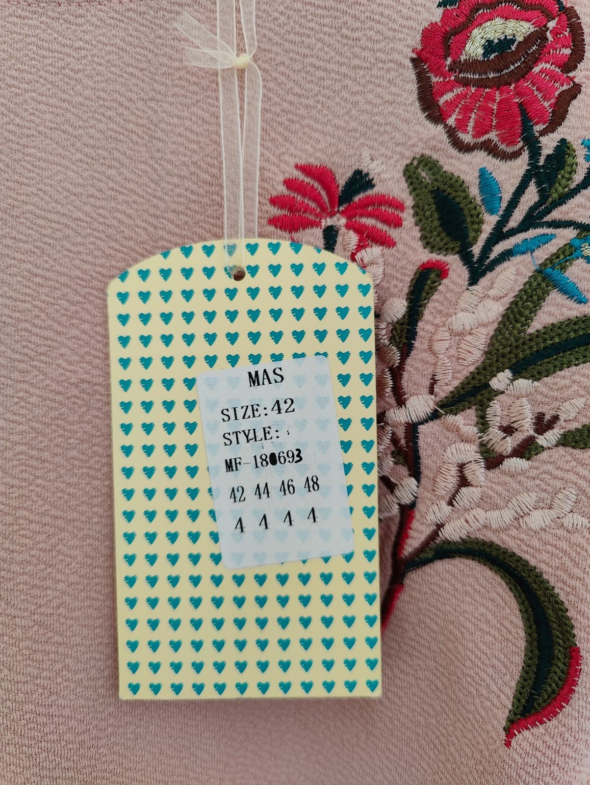 Robe à broderies florales MAS Fashion — Taille 42 — photo 4