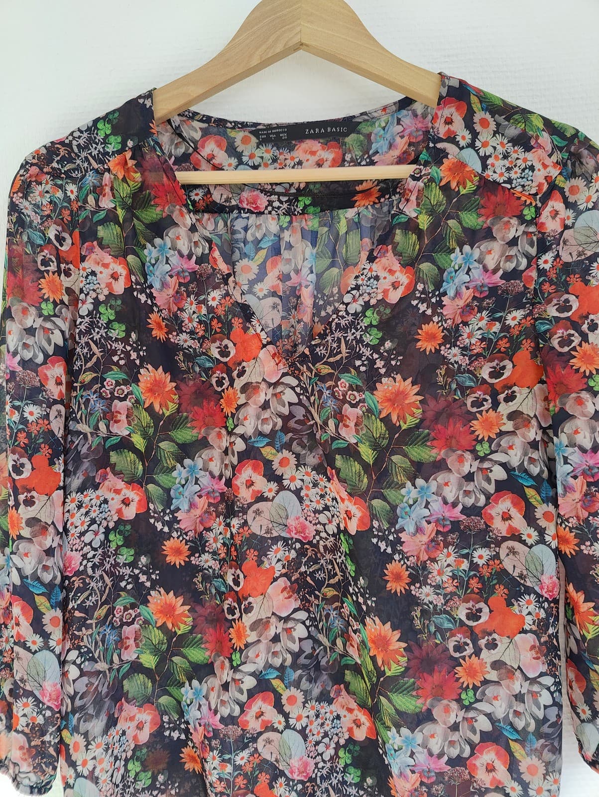 Blouse fluide à imprimé floral Zara – Taille S — photo 2