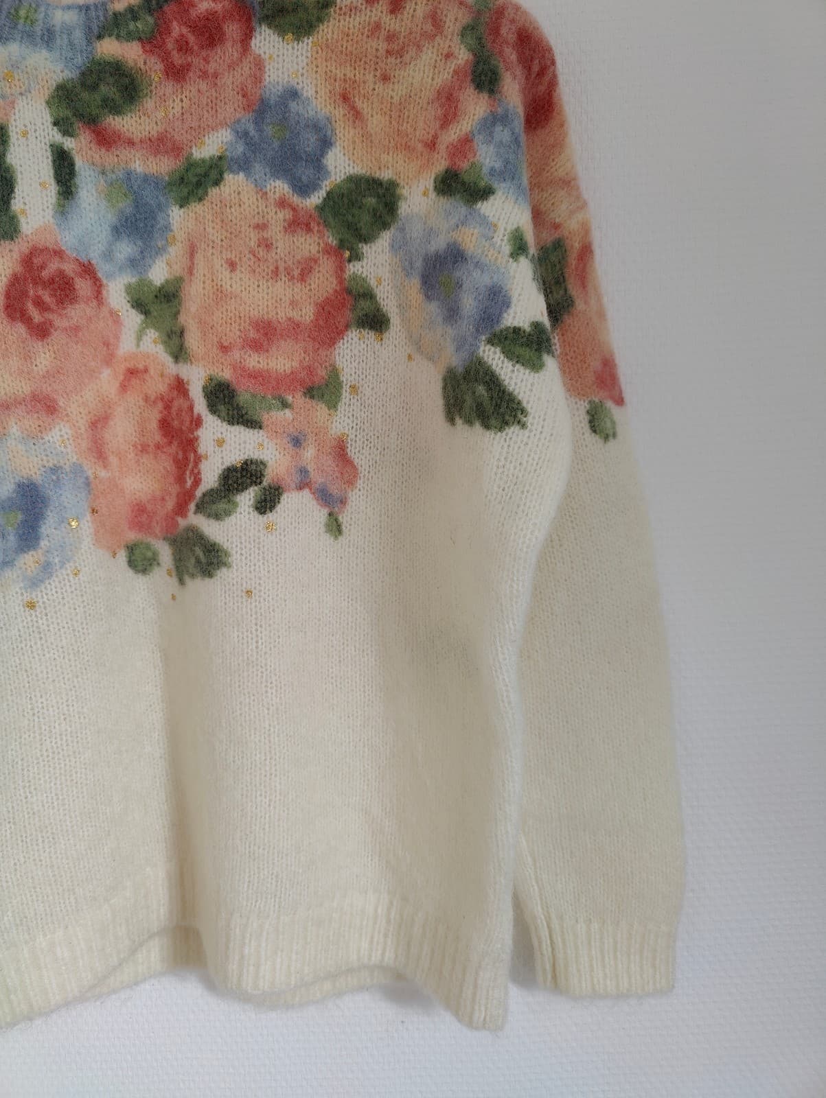 Pull Sézane écru à imprimé floral – Taille XS — photo 4