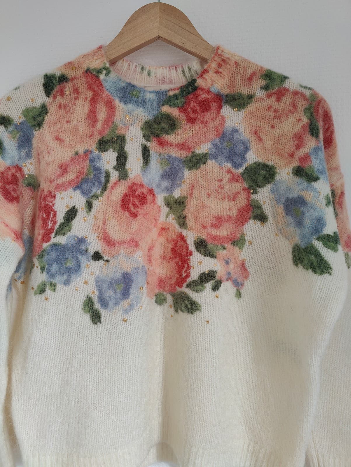 Pull Sézane écru à imprimé floral – Taille XS — photo 2