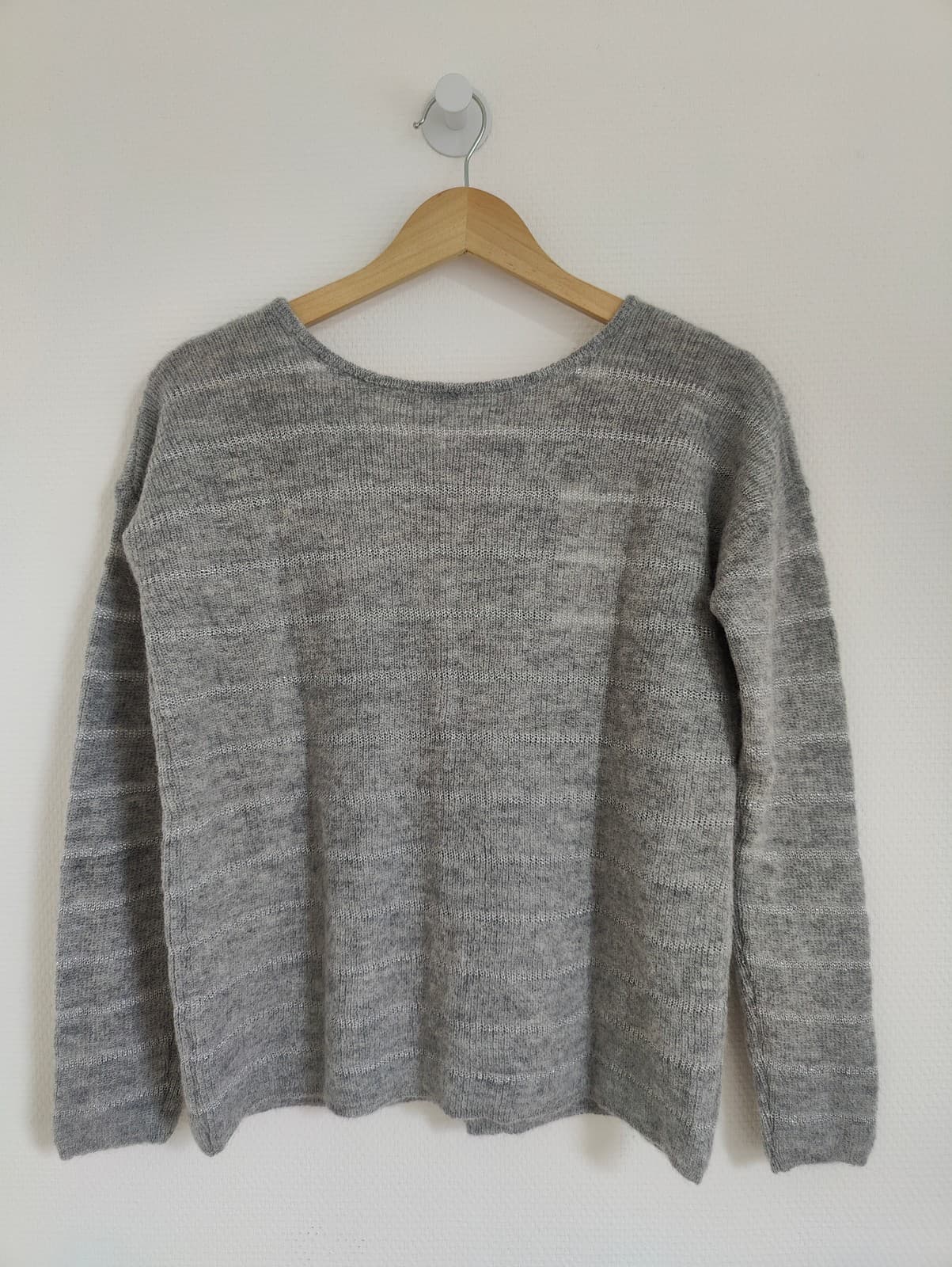 Cardigan gris chiné boutonné Sézane – Taille XS — photo 5