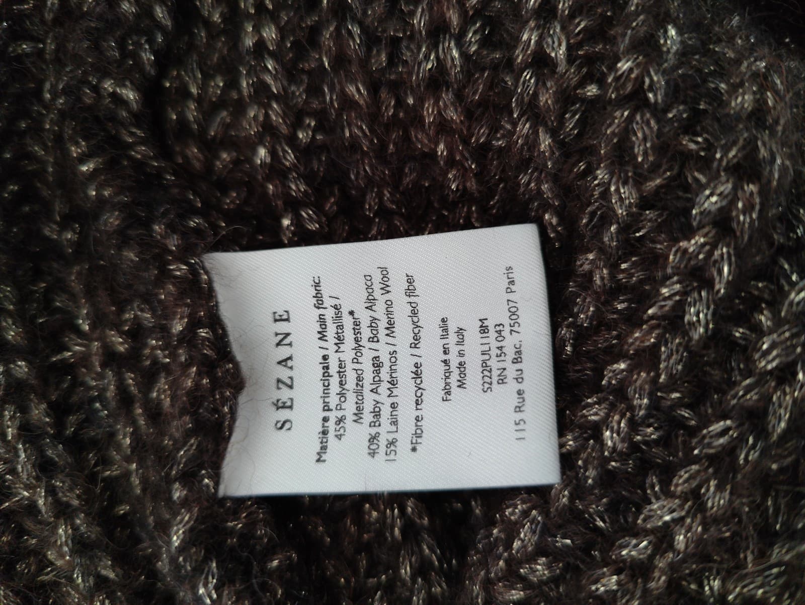 Pull Sézane torsadé en maille épaisse – Taille M — photo 6