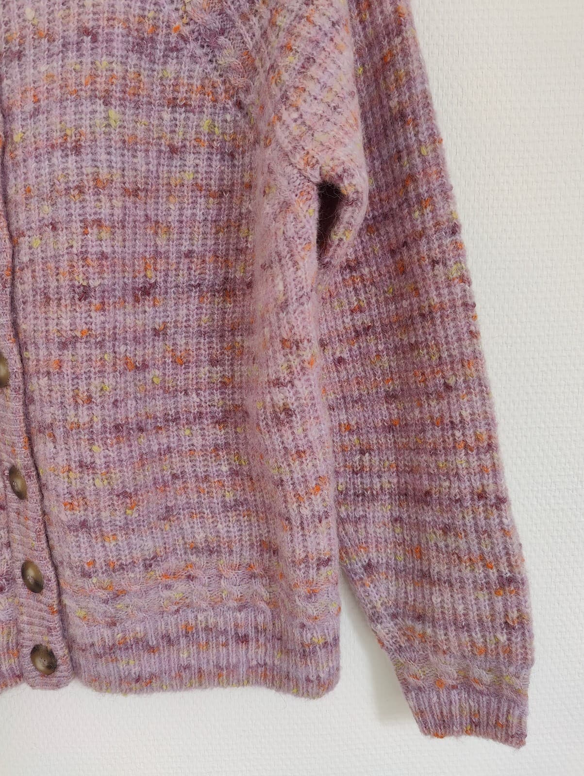 Gilet en maille lilas chinée Sézane – Taille S — photo 3