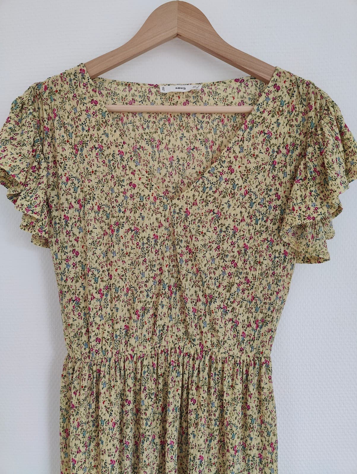 Robe Mango fleurie à manches volantées  – Taille M — photo 2