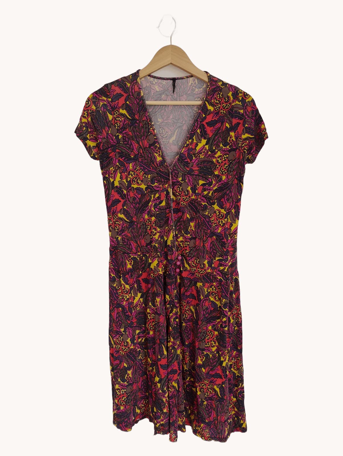 Robe Naf Naf imprimé tropical – Taille M — photo 1