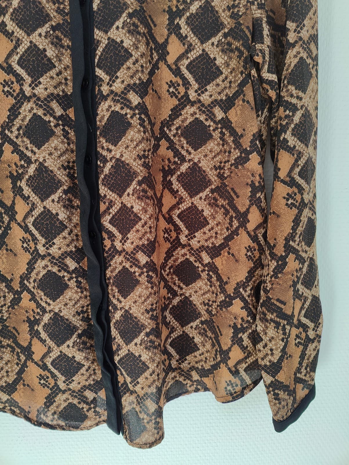Chemise imprimée python Zara – Taille S — photo 3