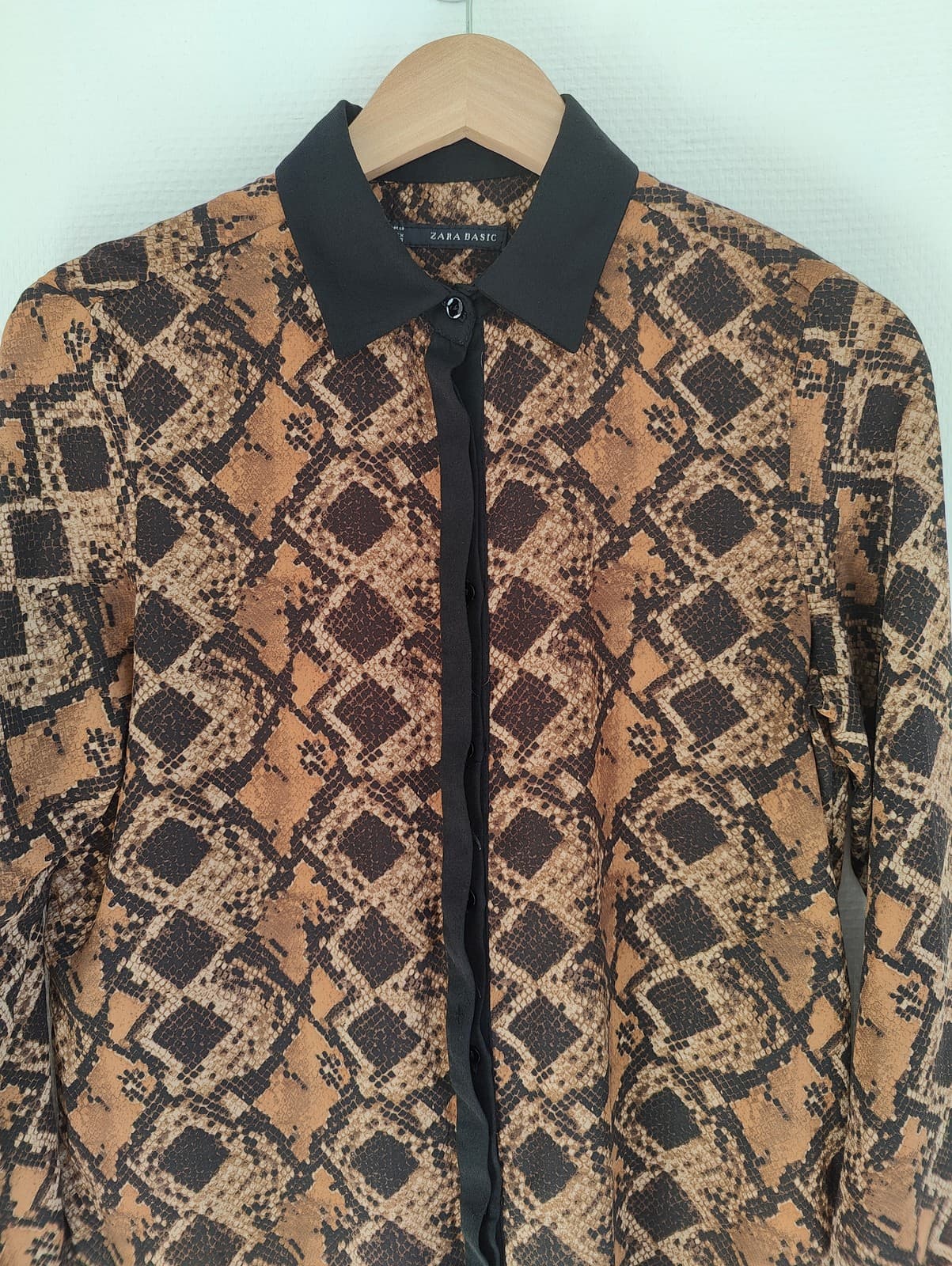 Chemise imprimée python Zara – Taille S — photo 2