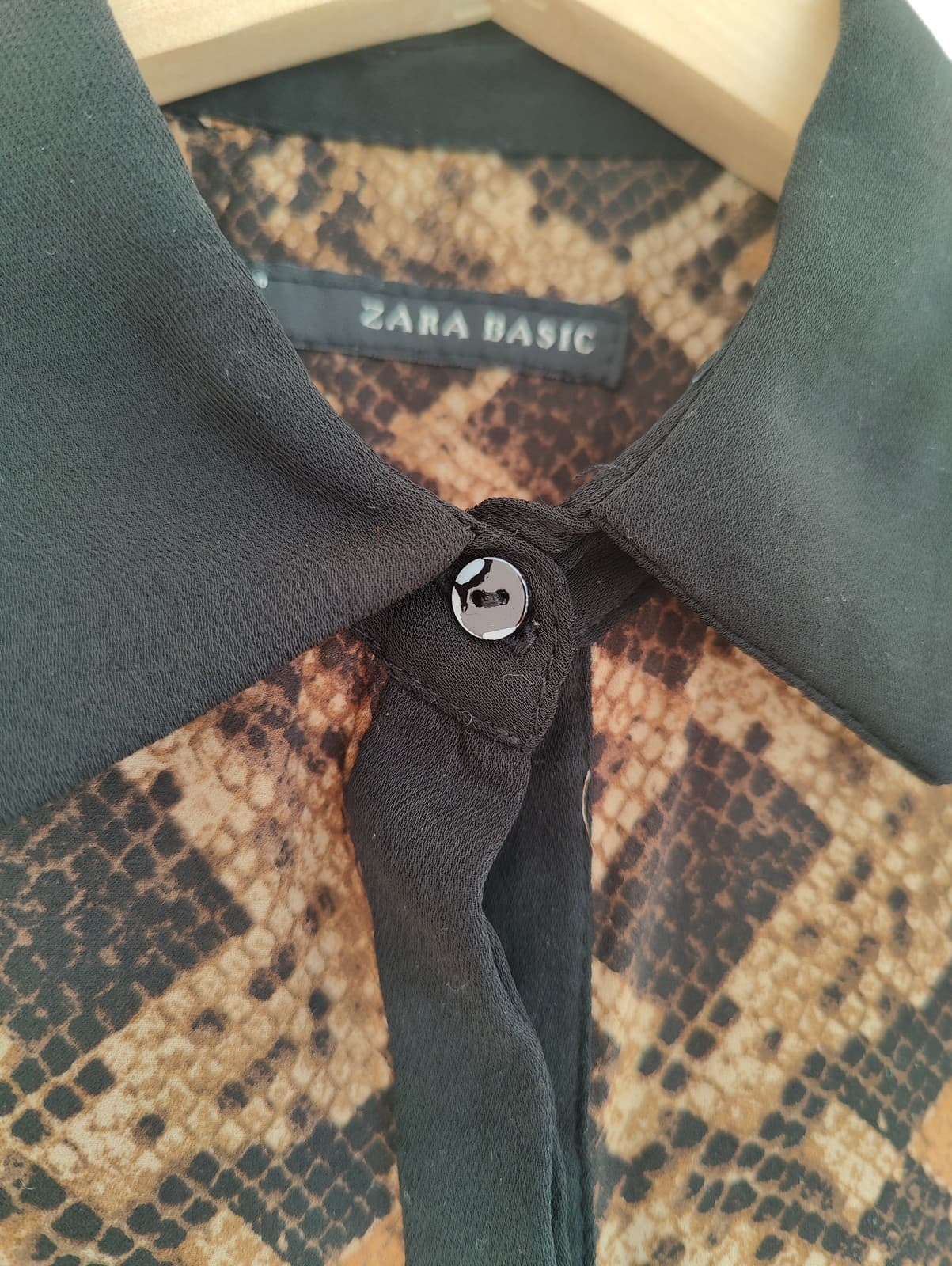 Chemise imprimée python Zara – Taille S — photo 4