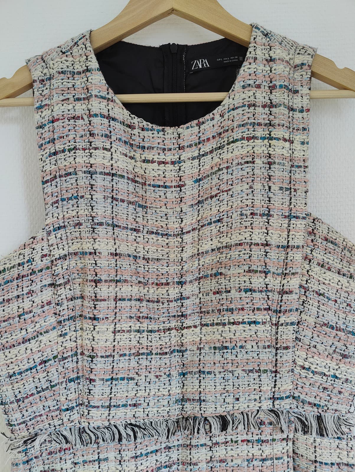 Combishort Zara en tweed multicolore – Taille L — photo 2