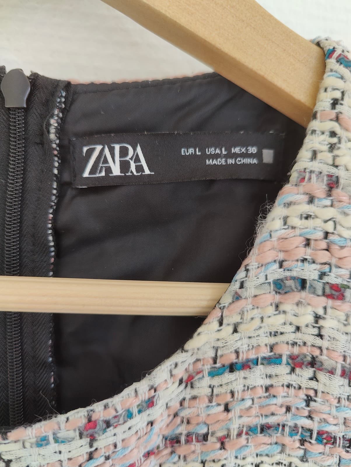 Combishort Zara en tweed multicolore – Taille L — photo 4