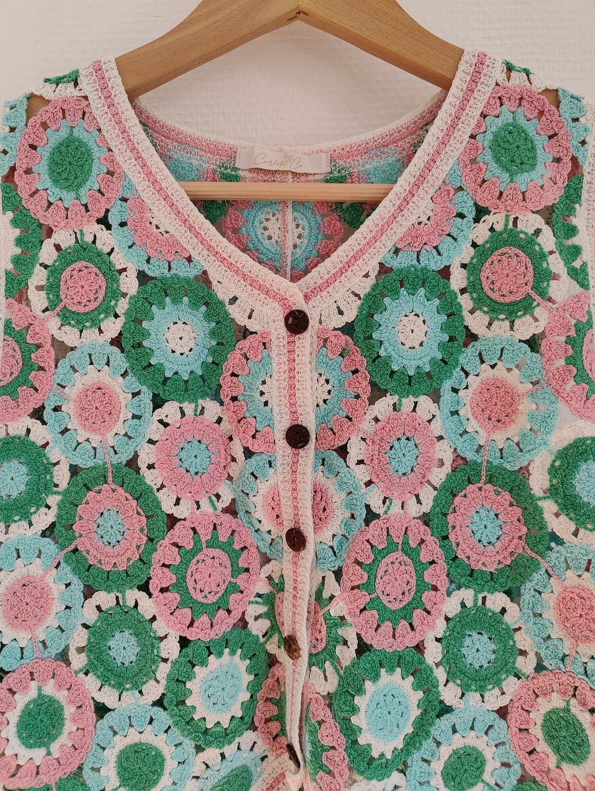 Gilet sans manches en crochet Carlota & Co – Taille Unique — photo 2