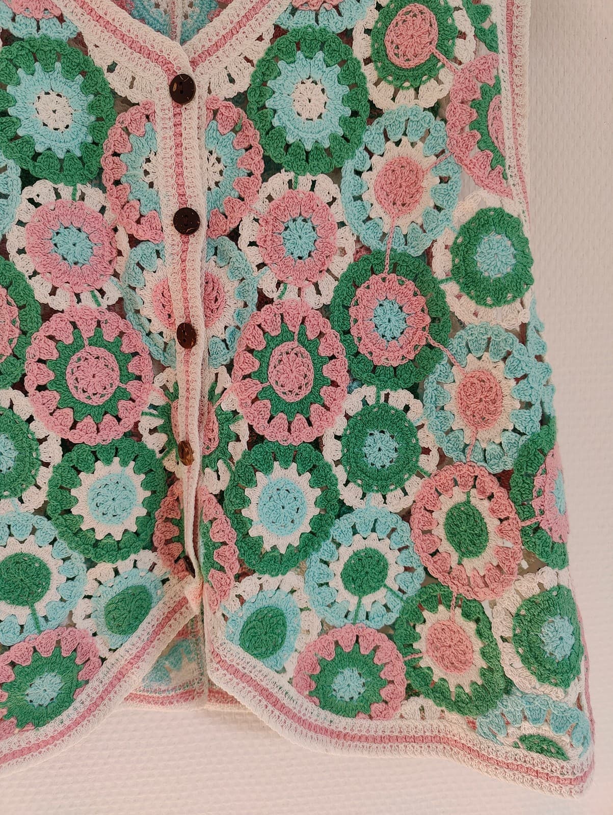 Gilet sans manches en crochet Carlota & Co – Taille Unique — photo 3