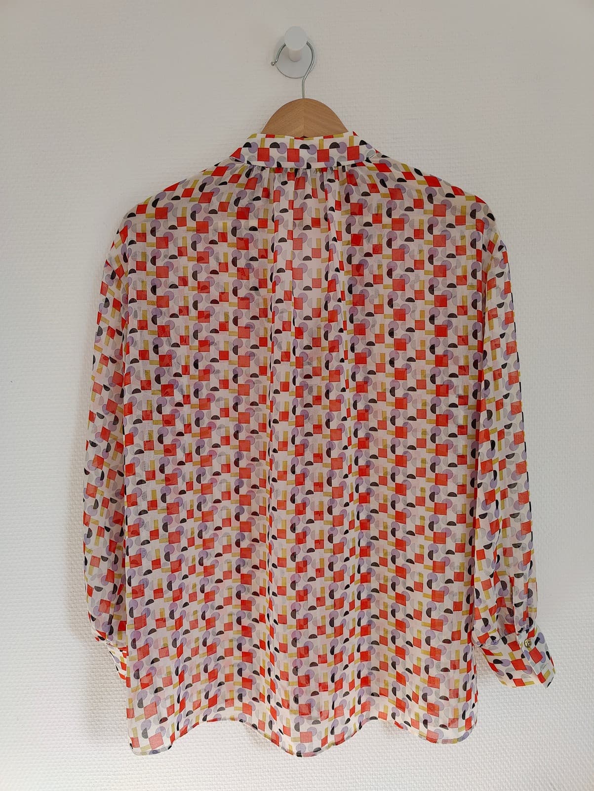 Blouse fluide à motif géométrique Zara – Taille XS — photo 5