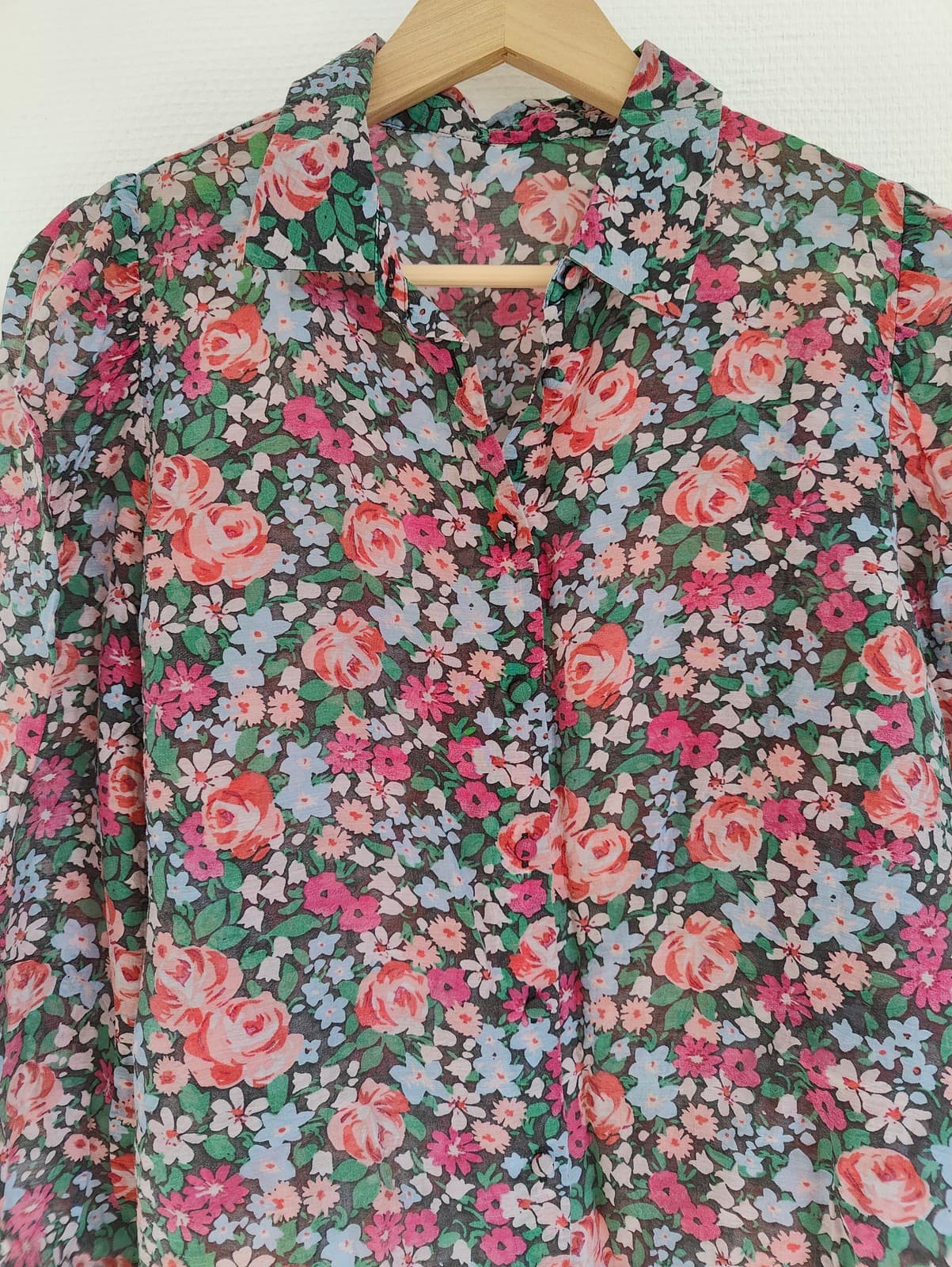 Chemisier fluide à imprimé floral – Taille M — photo 2