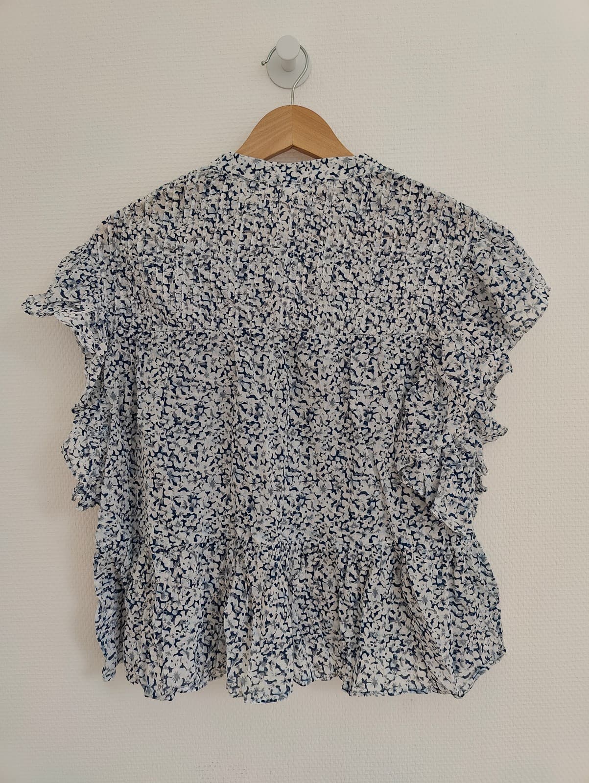 Blouse fleurie bleue Mango – Taille S — photo 5