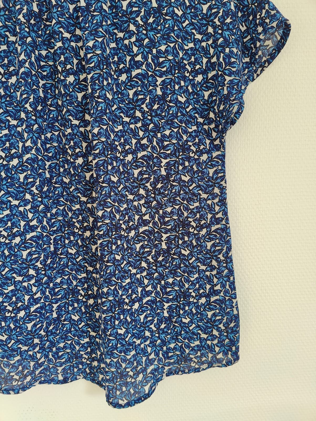 Blouse fleurie bleue United Colors of Benetton – Taille S — photo 3