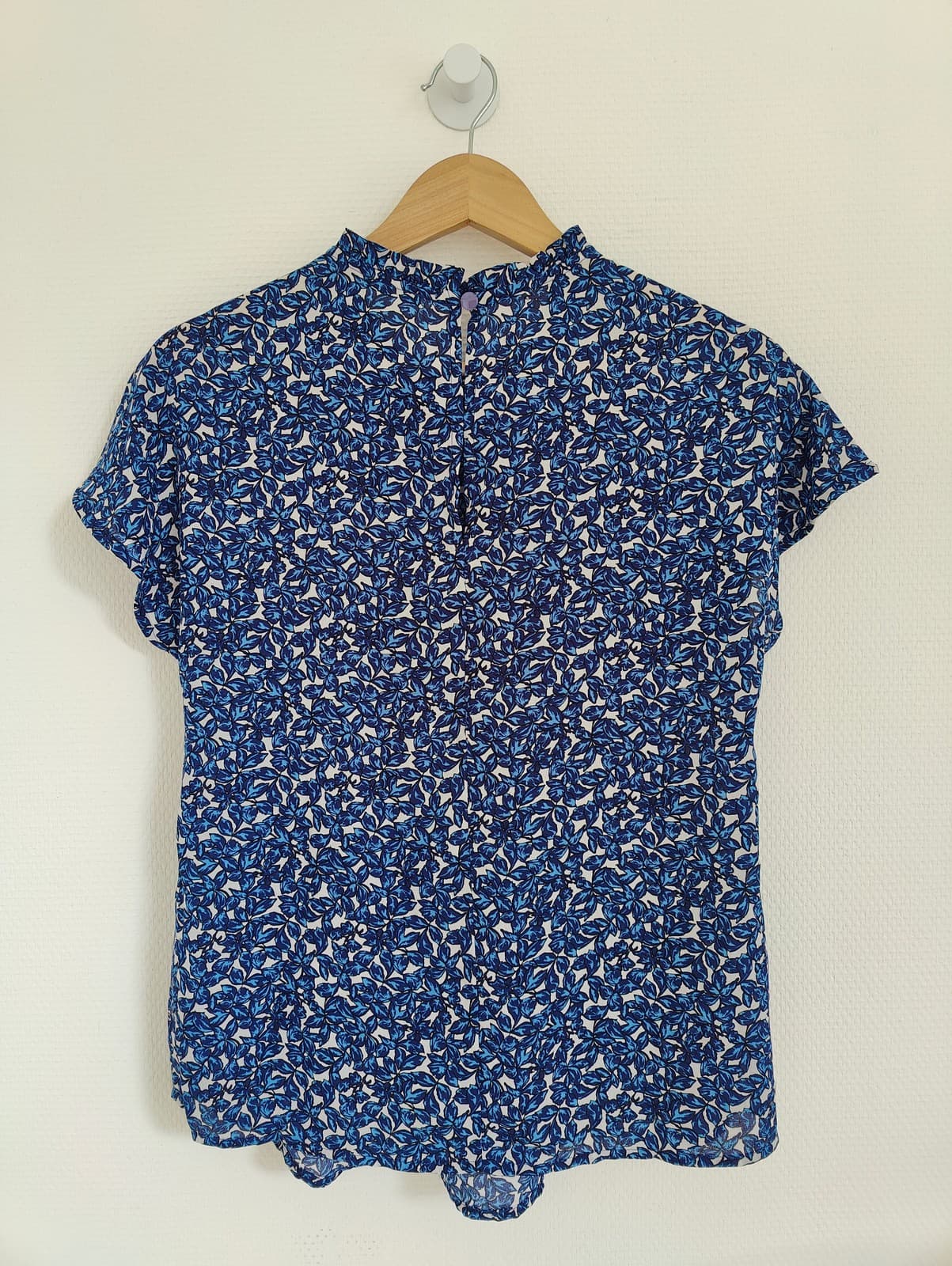 Blouse fleurie bleue United Colors of Benetton – Taille S — photo 5
