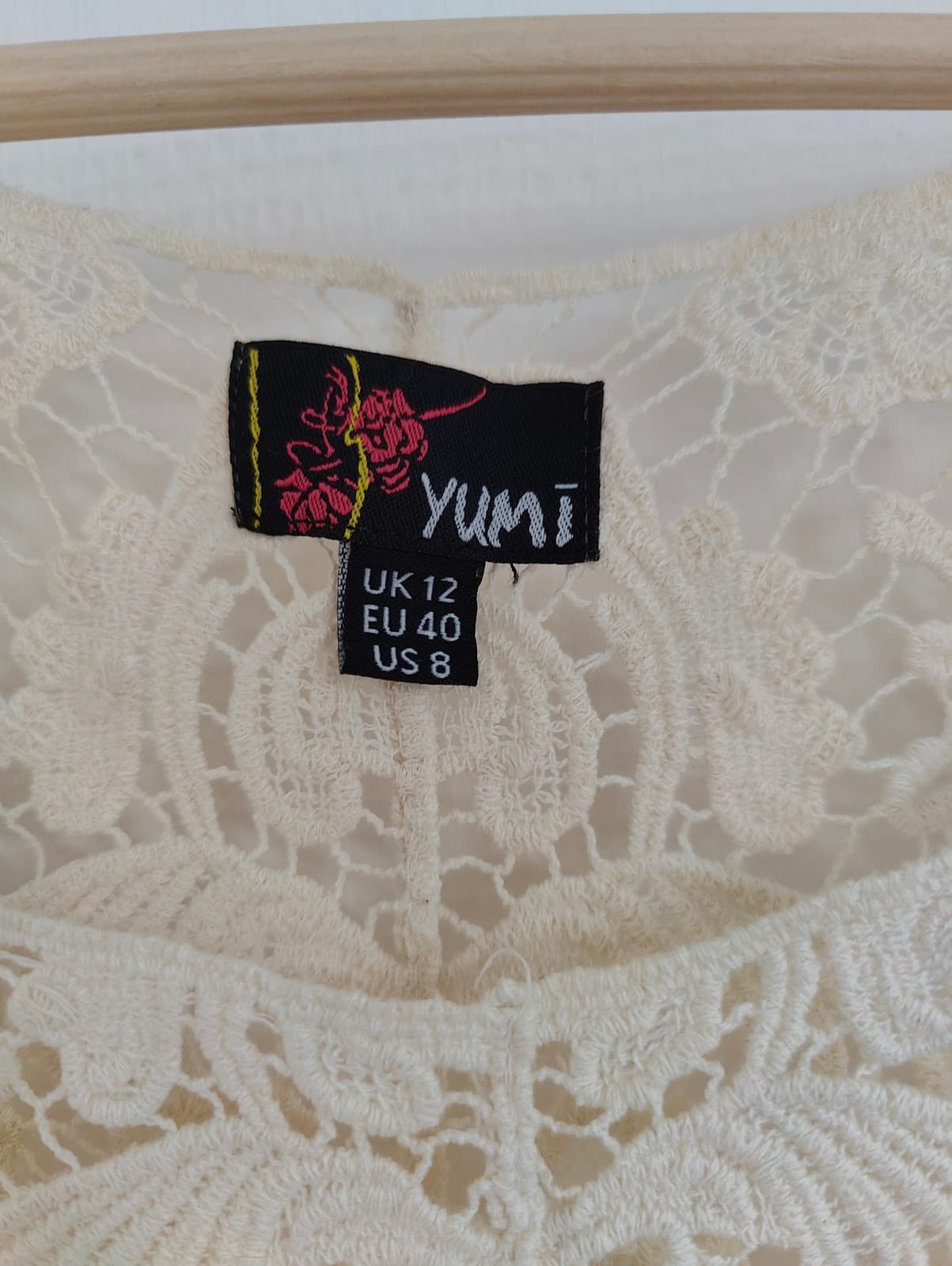 Top court en crochet écru Yumi – Taille 40 — photo 4