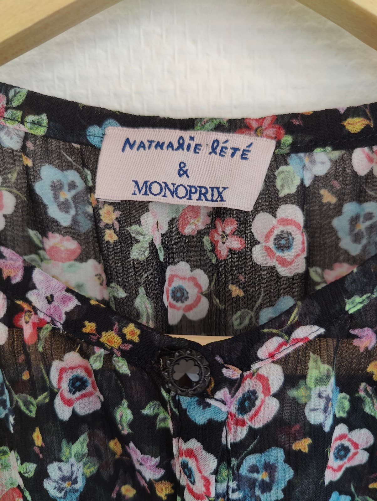 Blouse fleurie Nathalie Lété x Monoprix – Taille S — photo 4