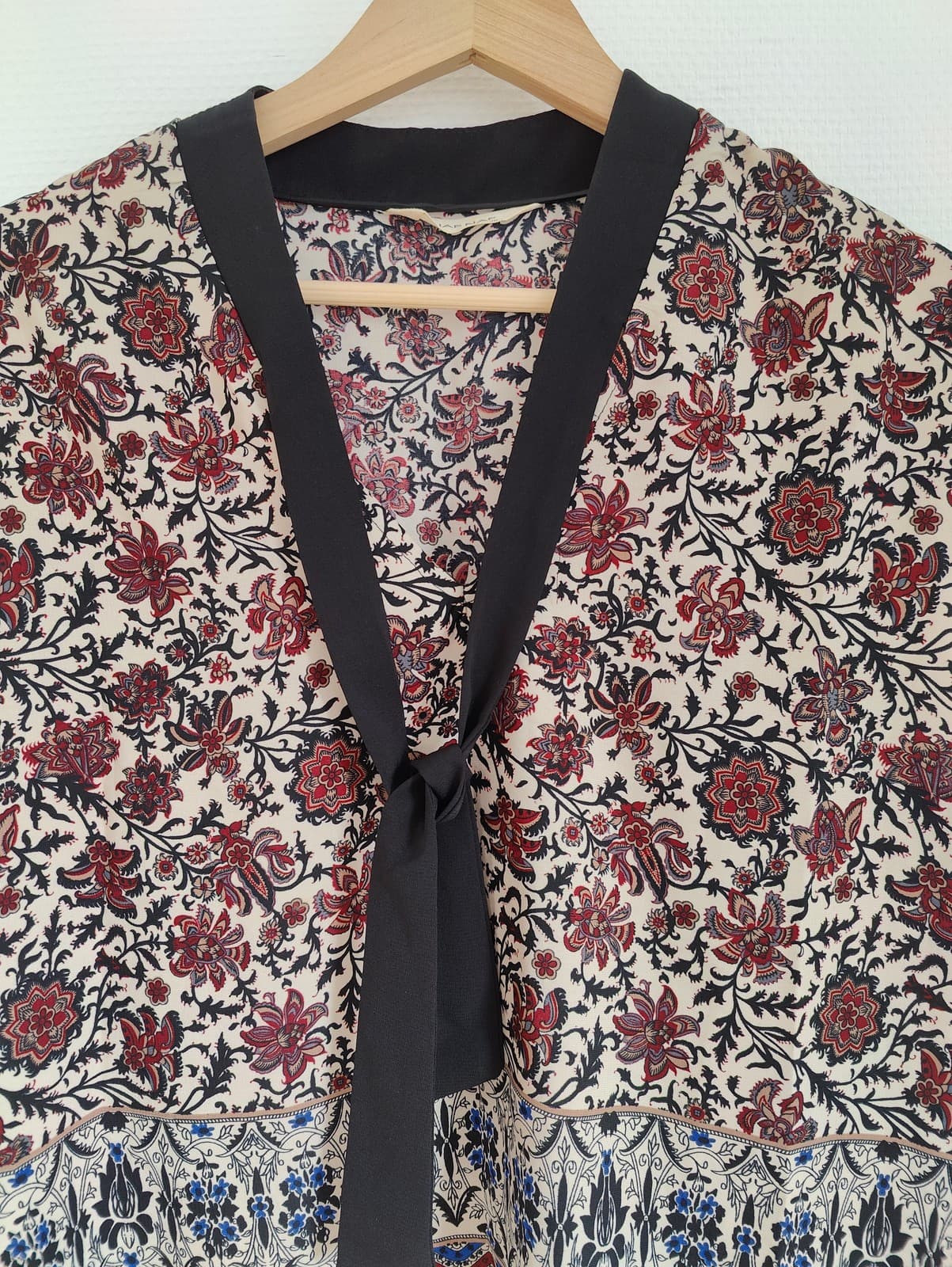 Blouse sans manches à nouer fleuri Naf Naf – Taille 38 — photo 2