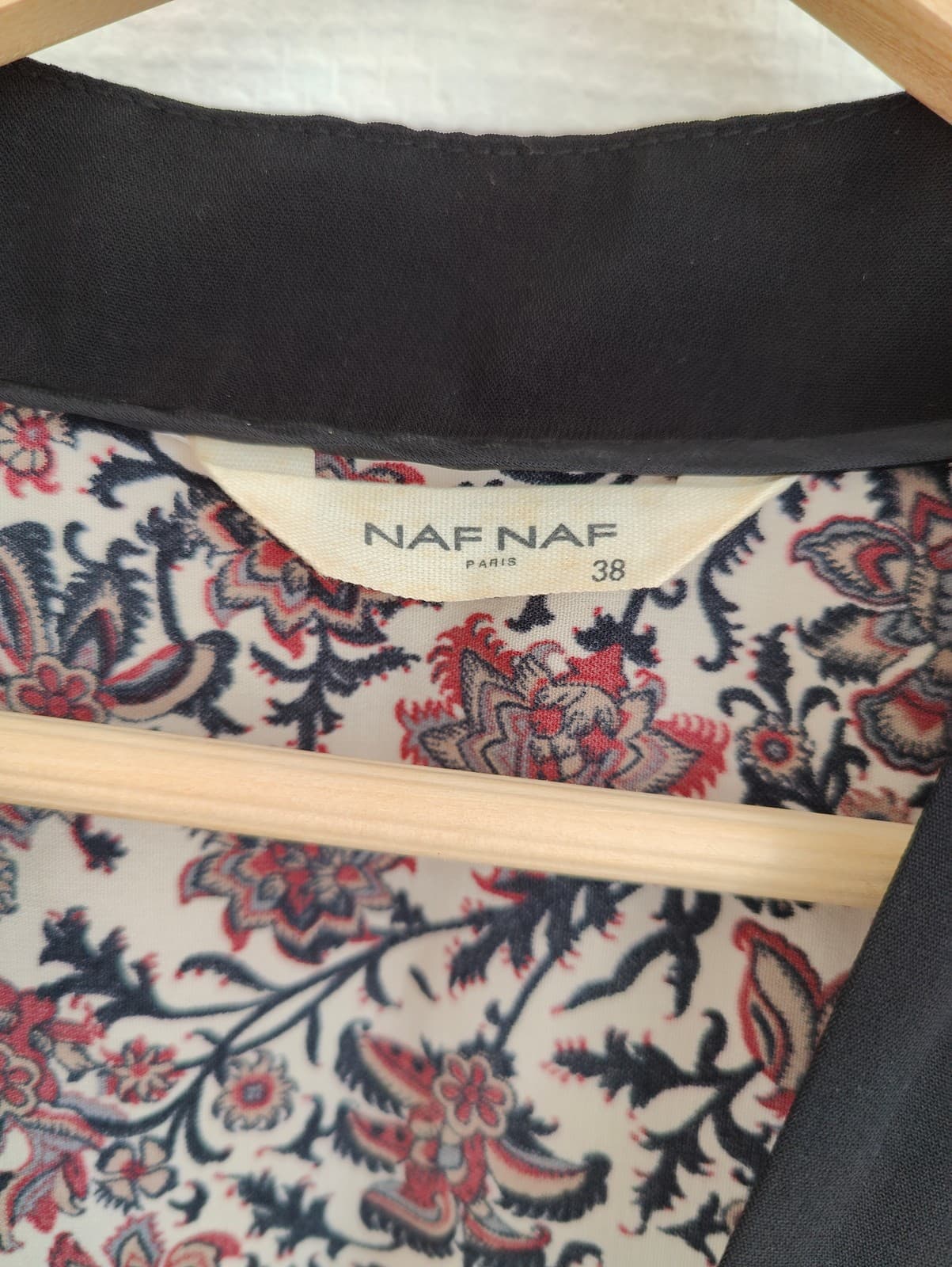 Blouse sans manches à nouer fleuri Naf Naf – Taille 38 — photo 4