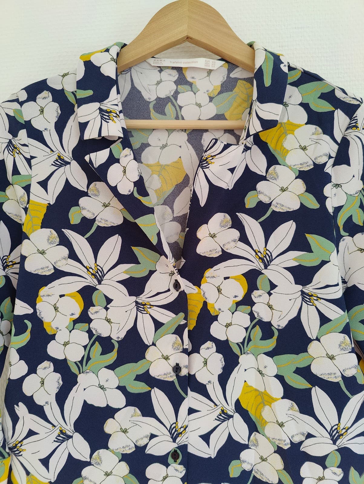 Chemisier marine fleurie Zara – Taille XS — photo 2