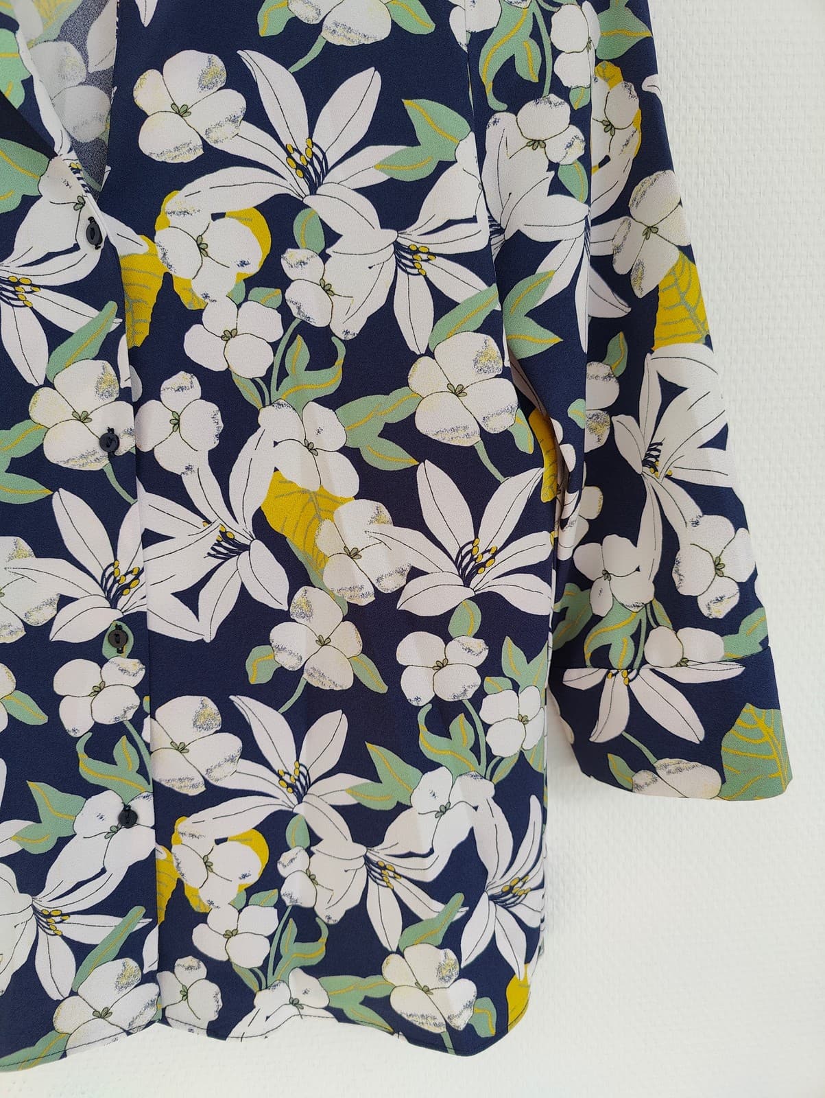 Chemisier marine fleurie Zara – Taille XS — photo 3
