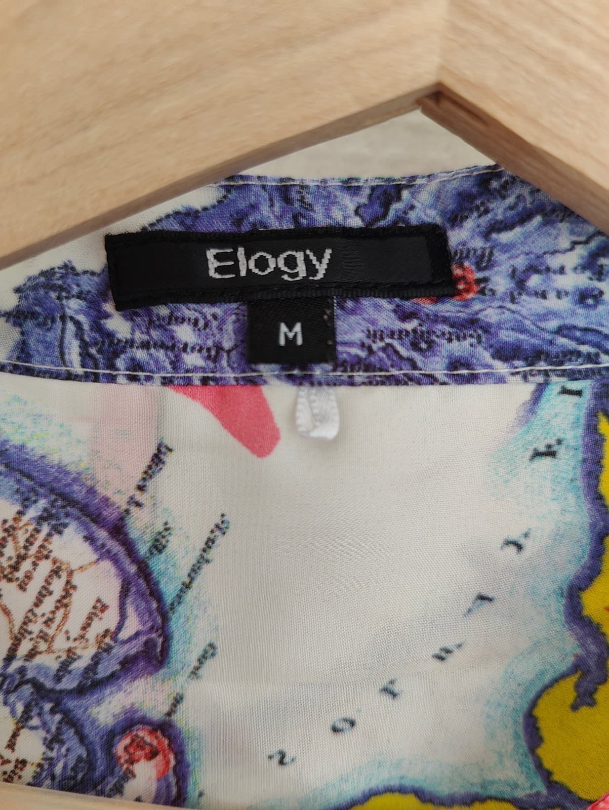 Chemise imprimé carte du monde Elogy – Taille M — photo 4