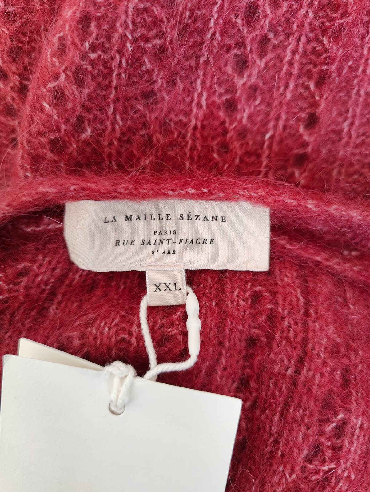 Pull en mohair rouge framboise Sézane – Taille XXL — photo 5