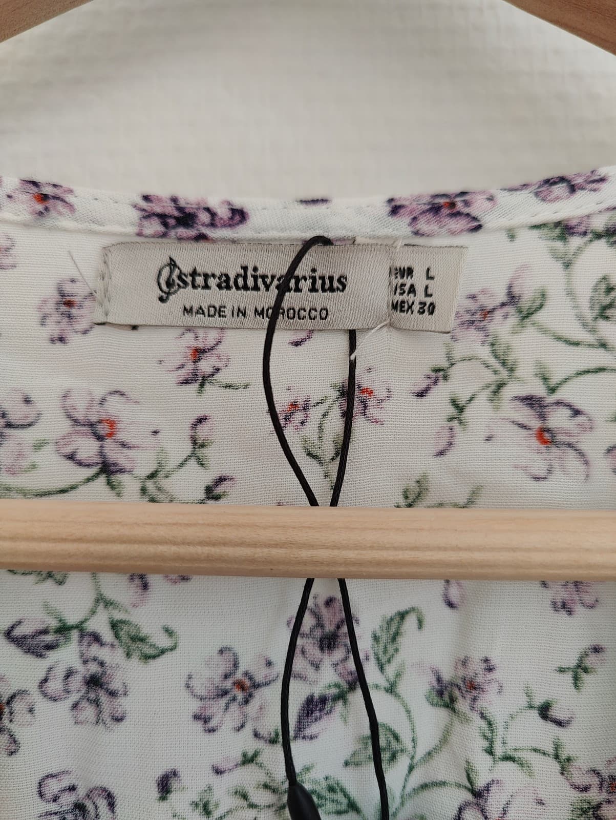 Robe courte fleurie froncée Stradivarius – Taille L — photo 4