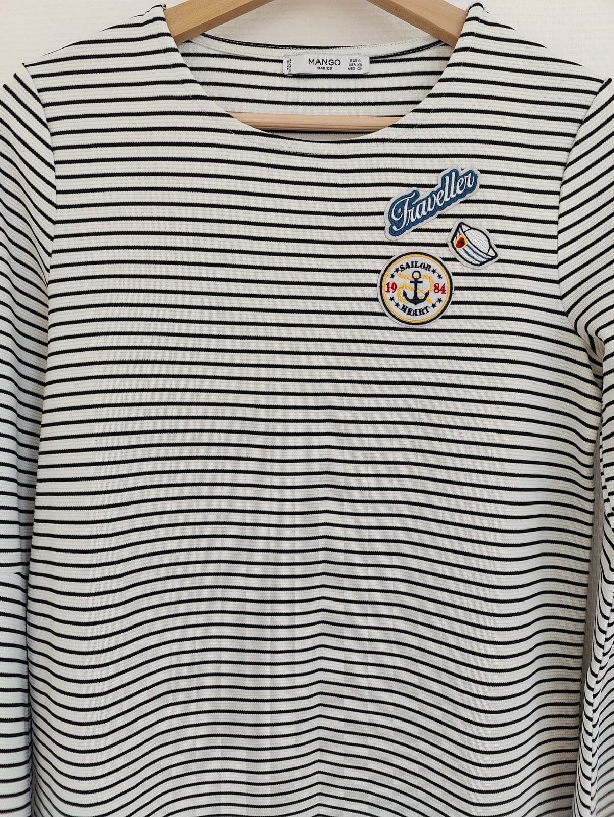 Robe rayée marinière à écussons Mango – Taille S — photo 2