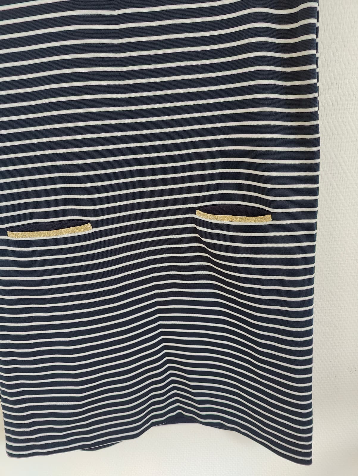 Robe courte marinière à rayures et poches Promod – Taille L — photo 3
