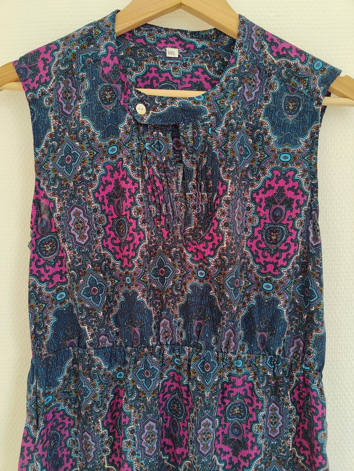 Robe courte sans manches à imprimé paisley – Taille M/L — photo 2