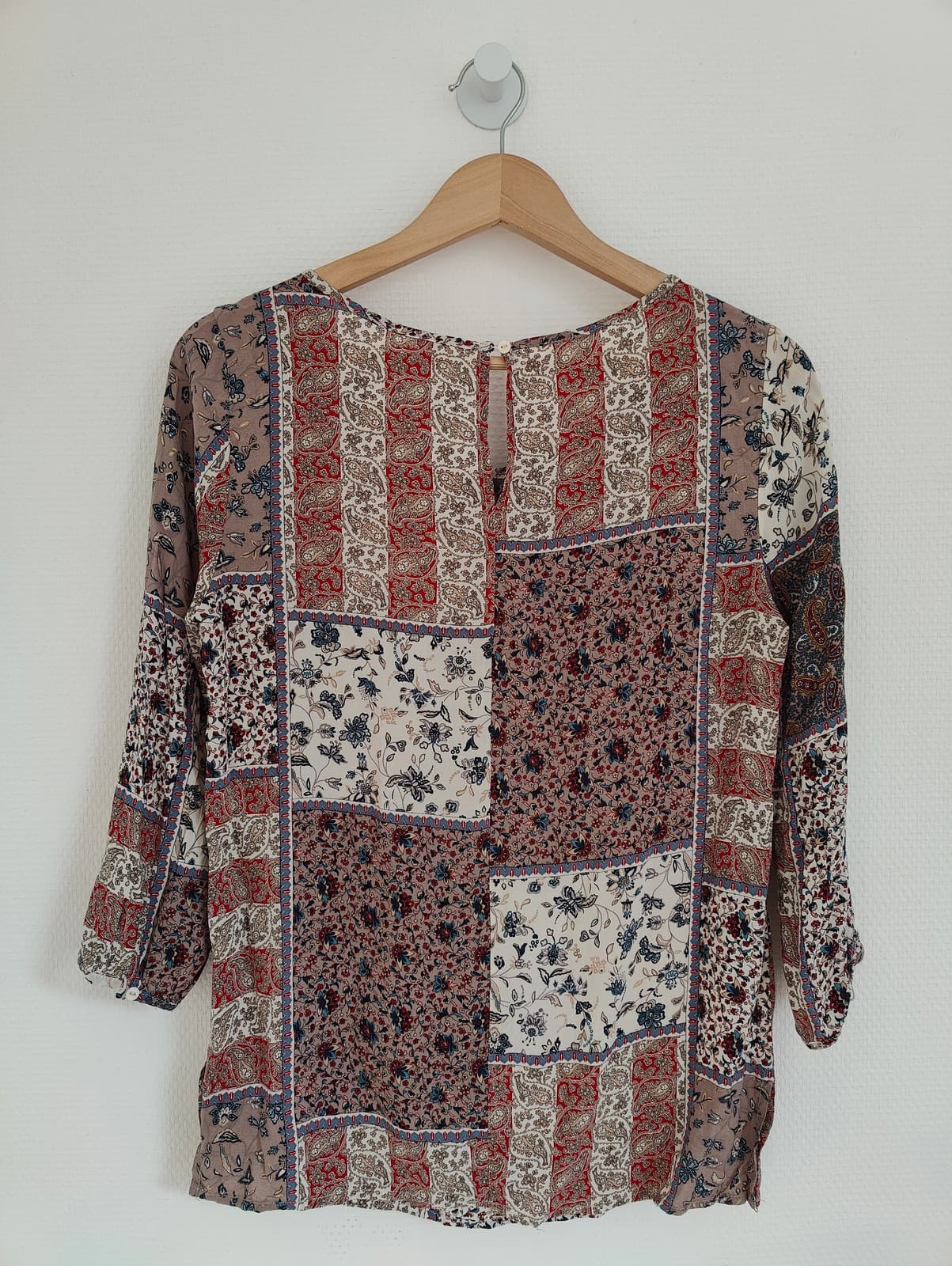 Blouse à motif patchwork Stradivarius – Taille S — photo 5