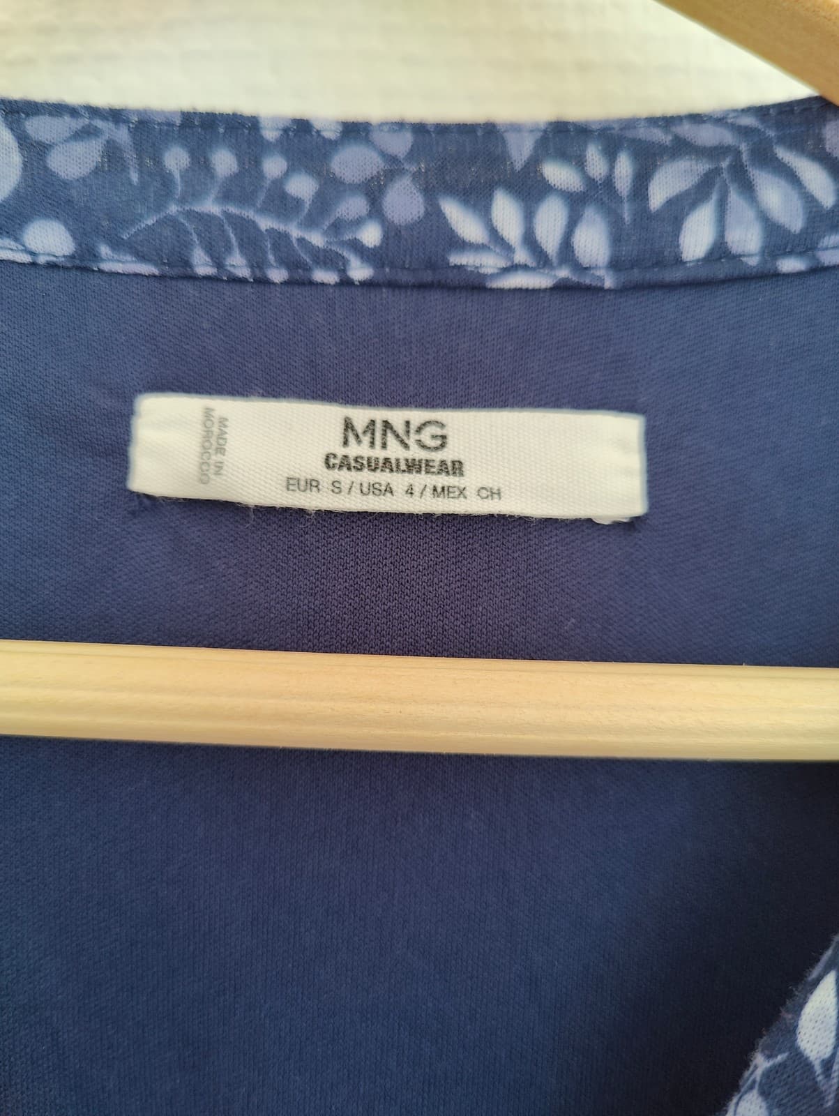 Robe sans manches à fleurs bleu marine Mango – Taille S — photo 3