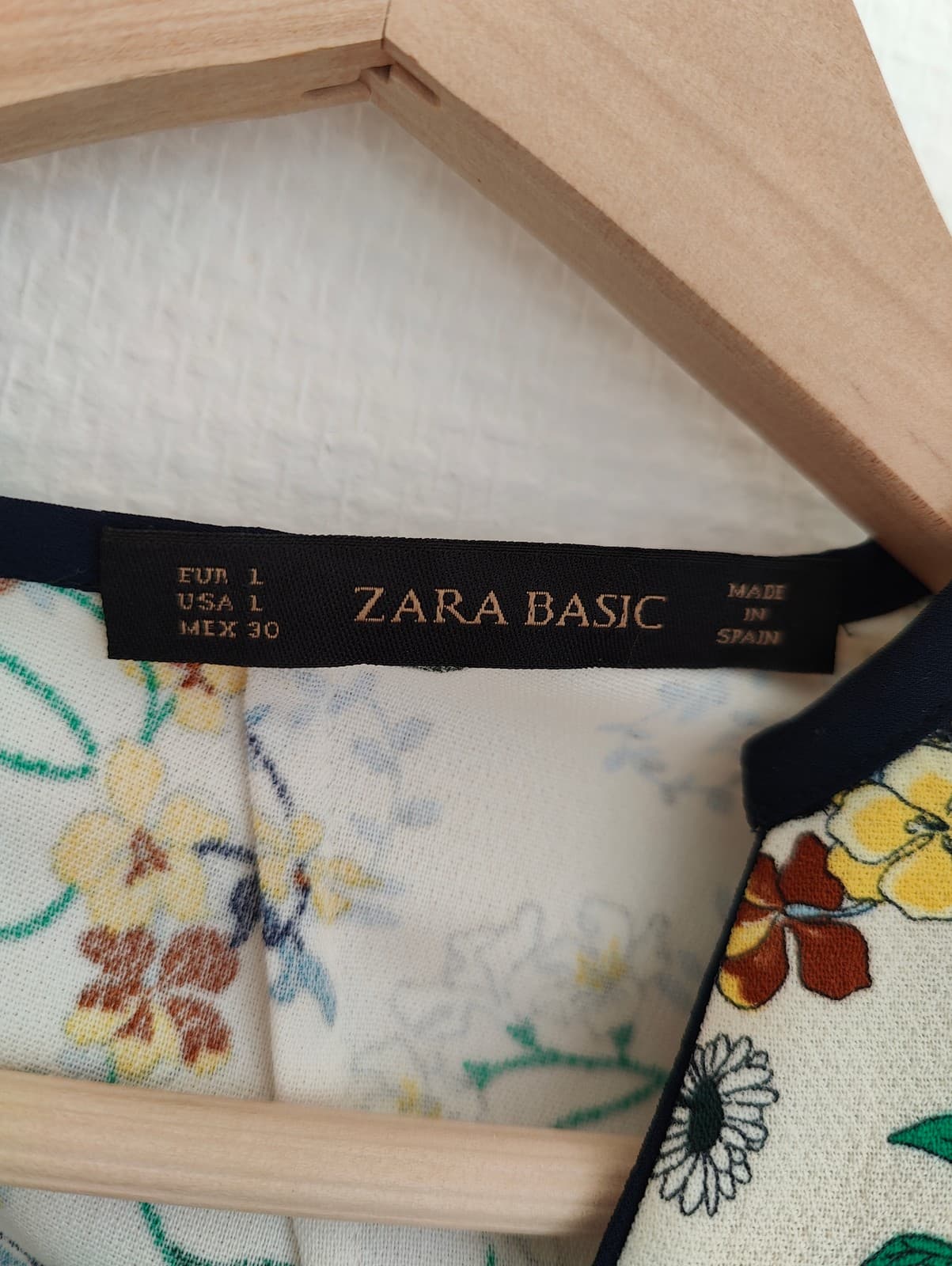 Robe à imprimé fleurs et oiseaux Zara– Taille L  — photo 4