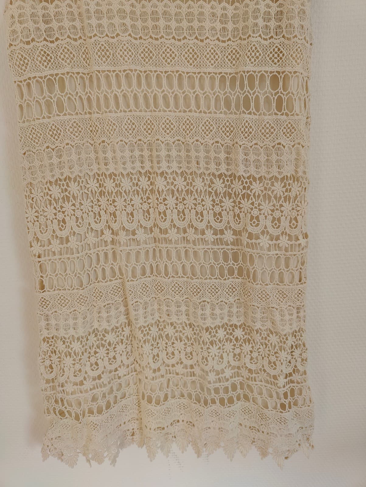 Robe en crochet dentelle écru Pull & Bear – Taille S — photo 3