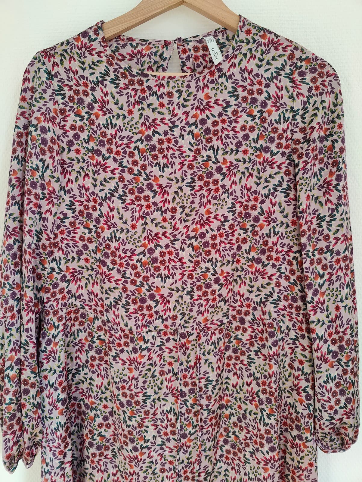 Robe imprimé fleuri rose Mango – Taille XS  — photo 2