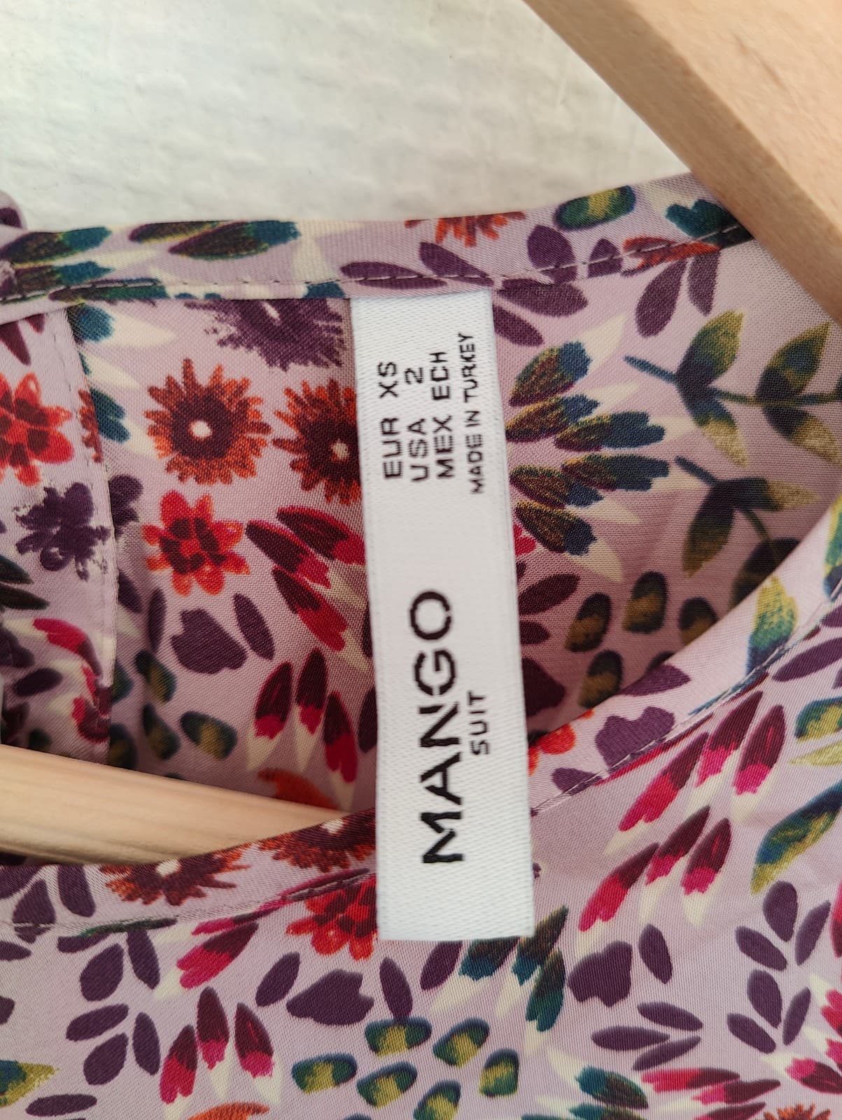 Robe imprimé fleuri rose Mango – Taille XS  — photo 4