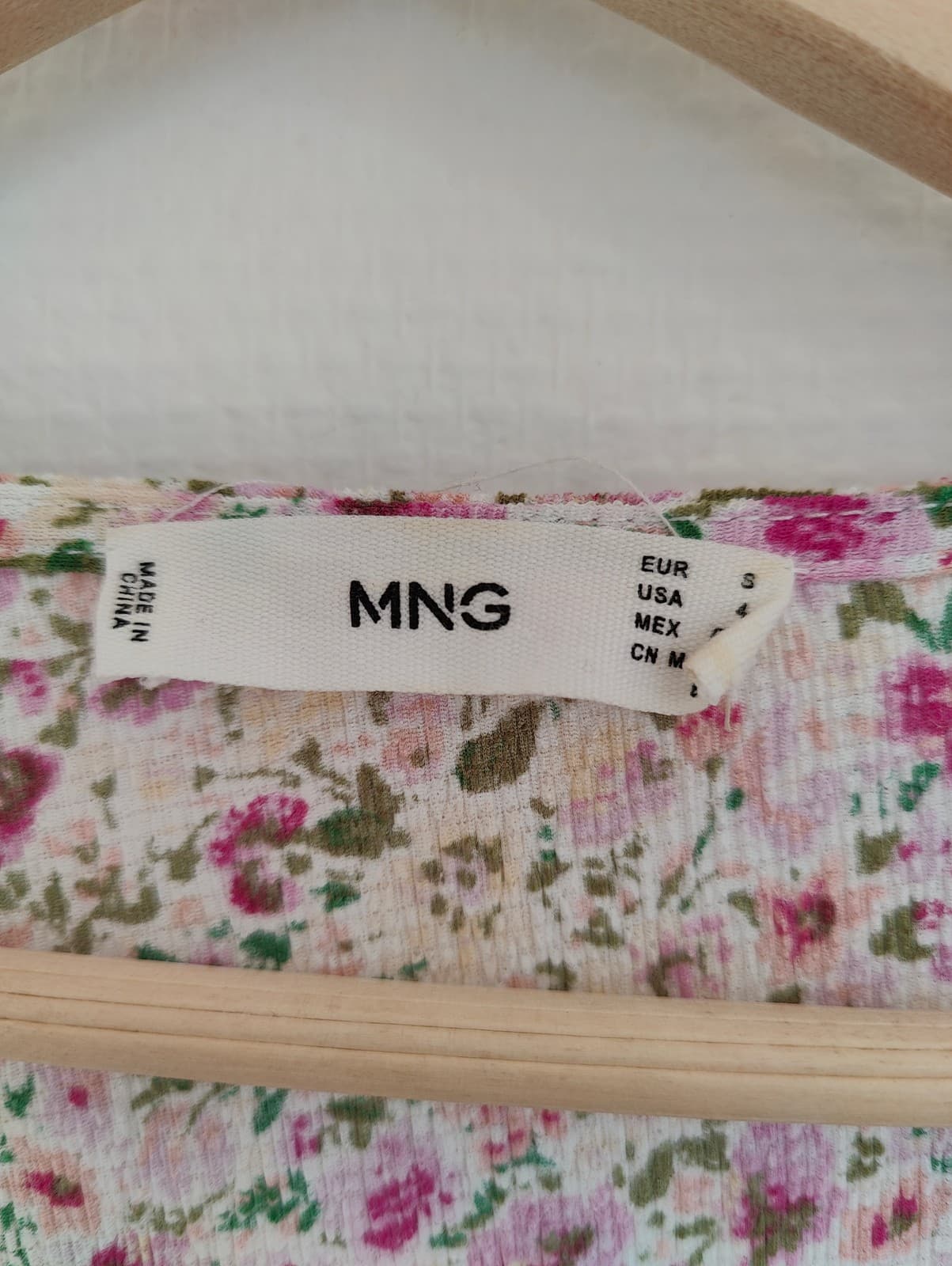 Robe Mango babydoll à imprimé fleuri rose – Taille S — photo 4