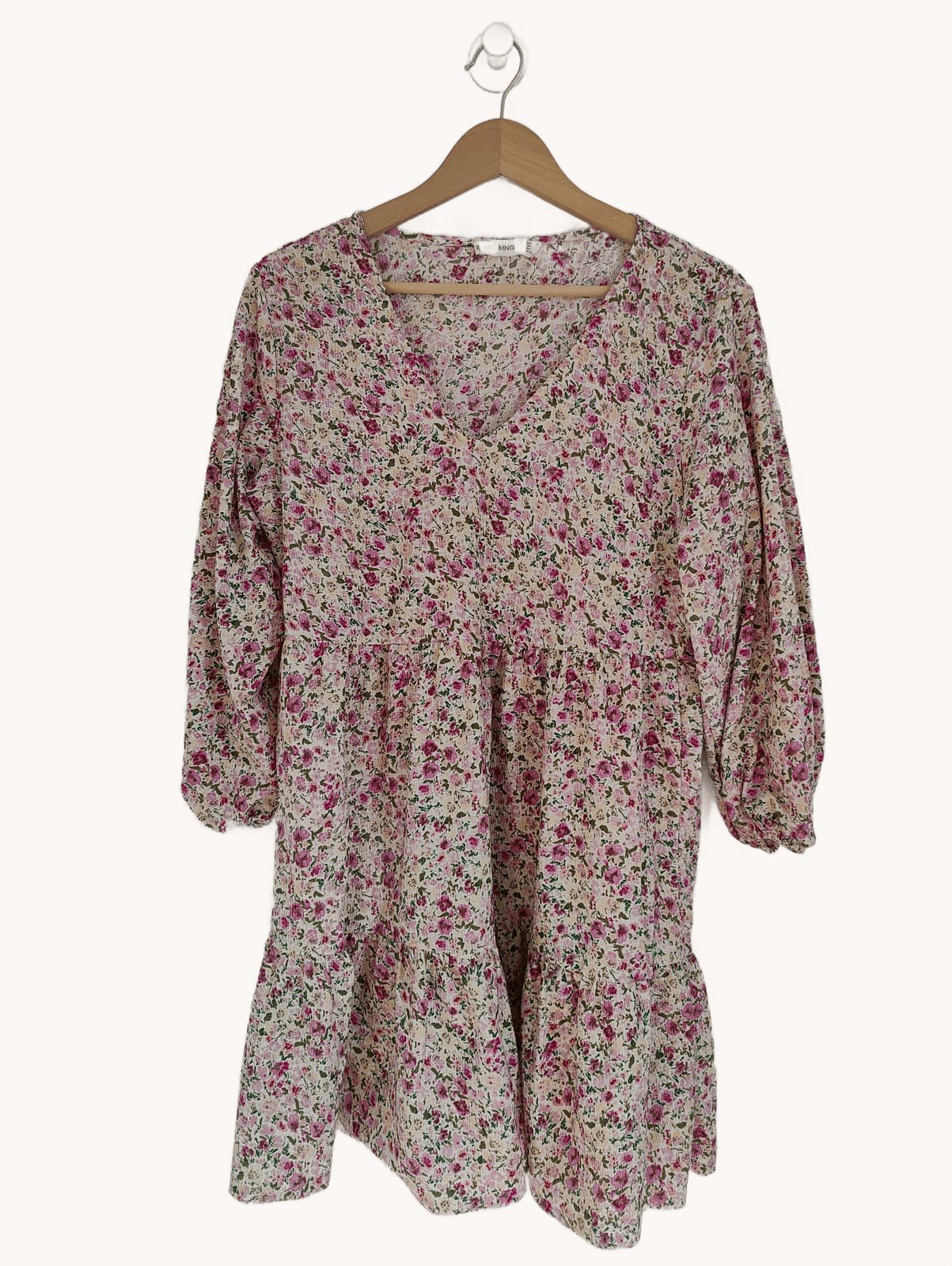 Robe Mango babydoll à imprimé fleuri rose – Taille S — photo 1
