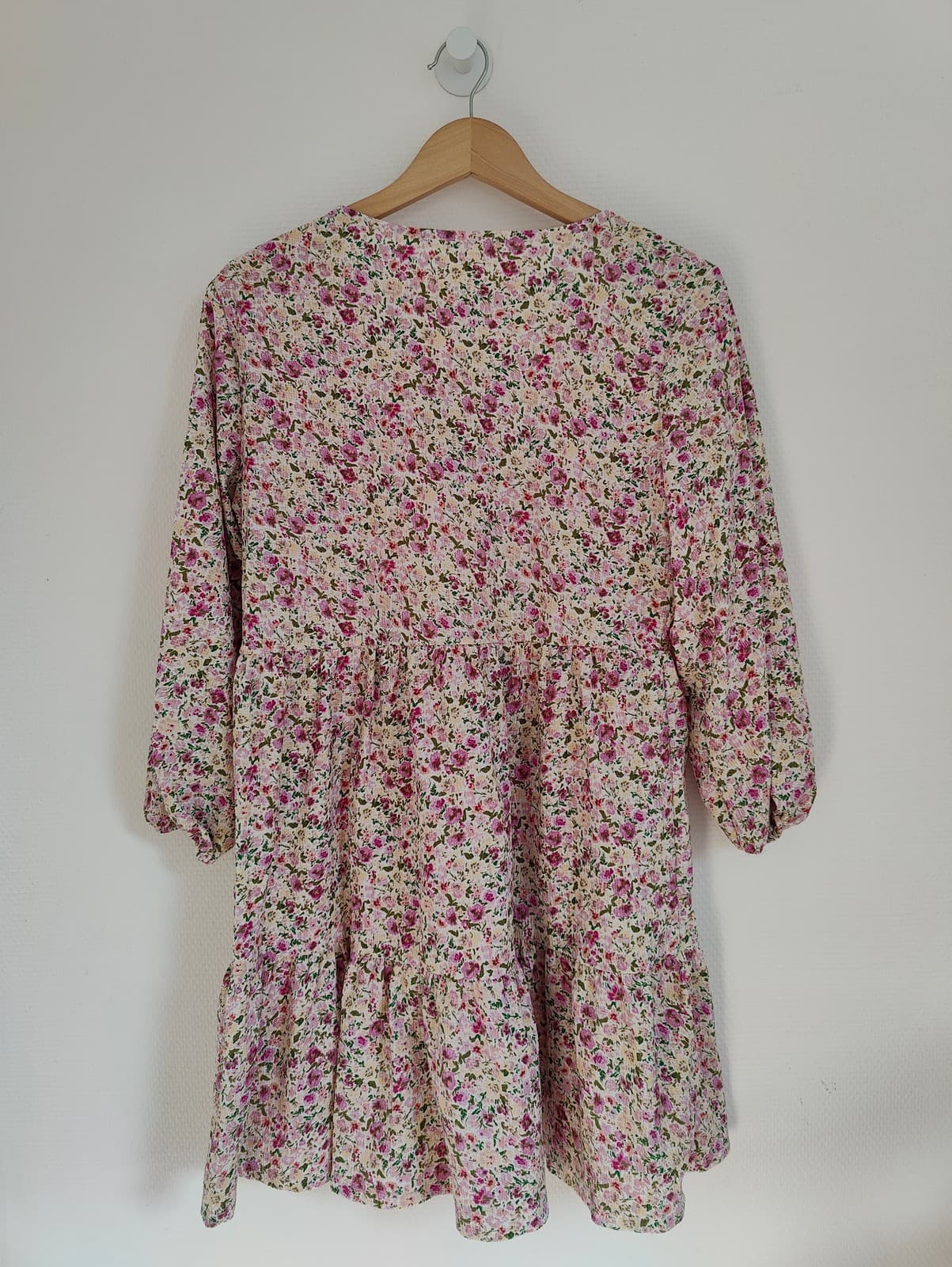 Robe Mango babydoll à imprimé fleuri rose – Taille S — photo 5