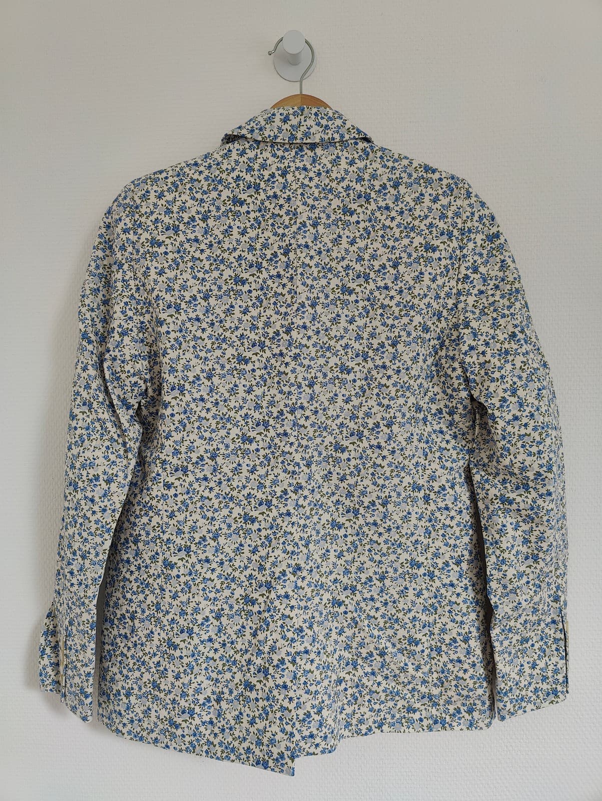 Blazer croisé fleuri bleu et blanc Sézane – Taille XS  — photo 4