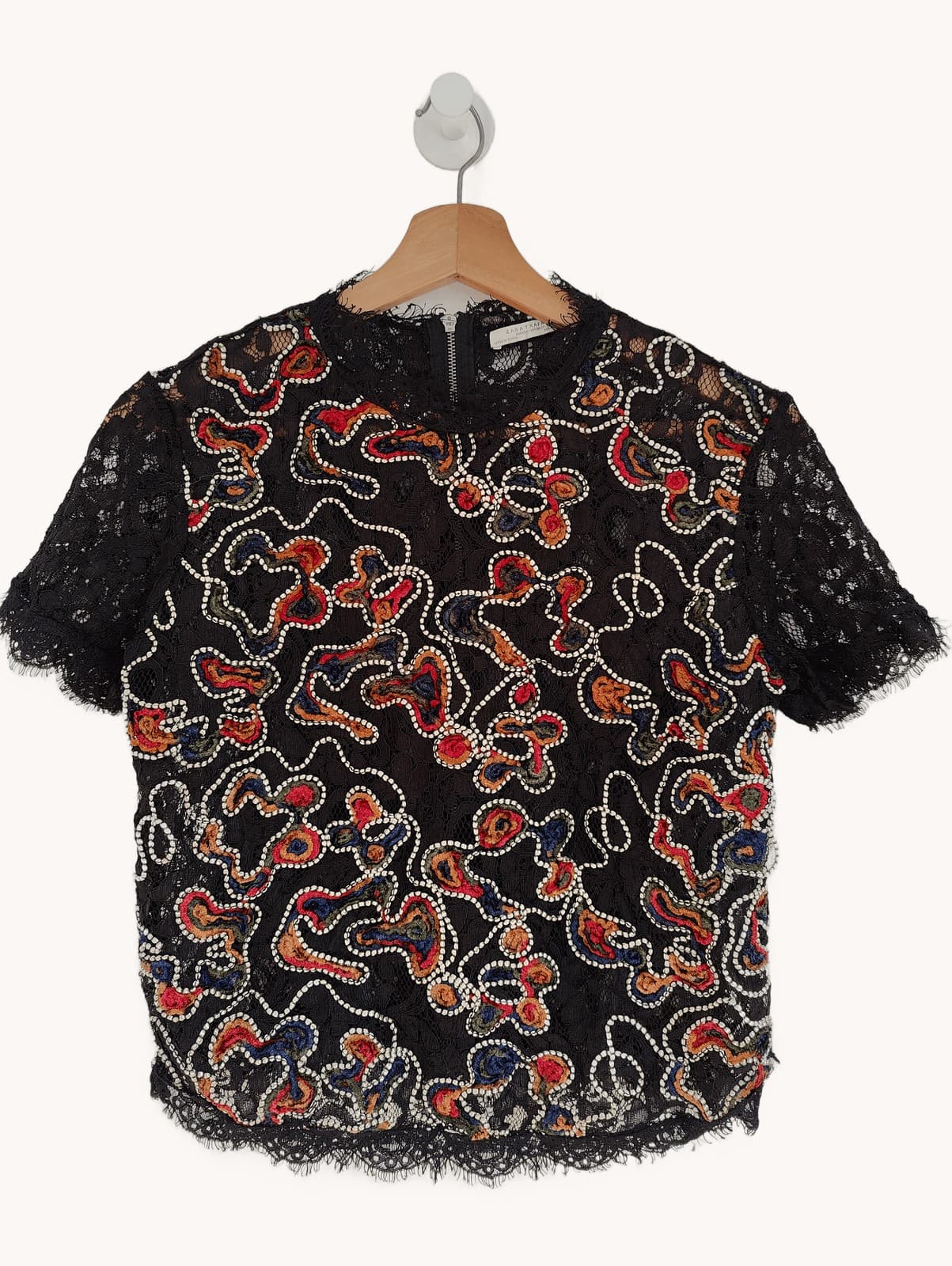 Top Zara en dentelle brodée – Taille M — photo 1