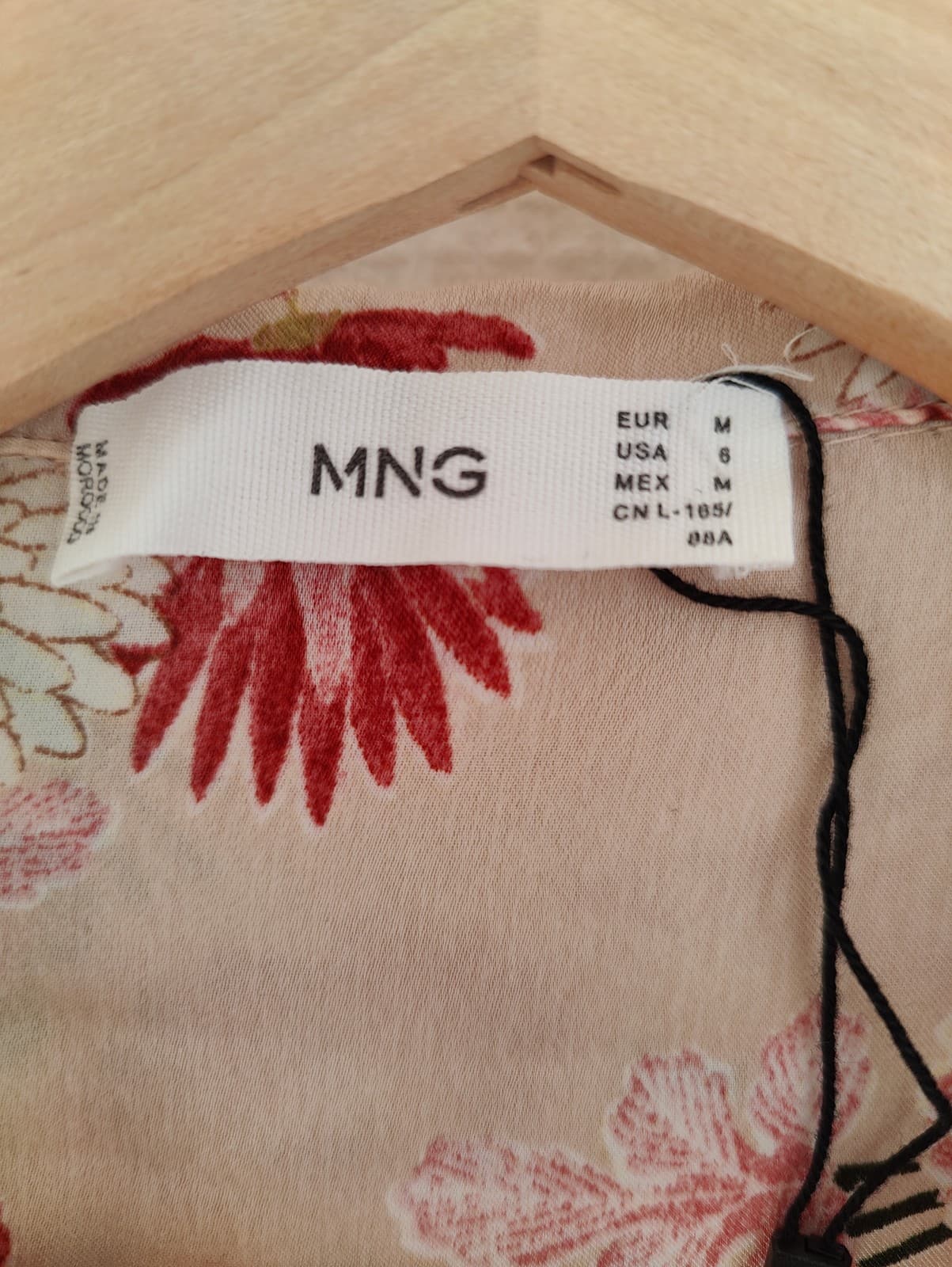 Chemise fleurie rose poudré Mango – Taille M — photo 3