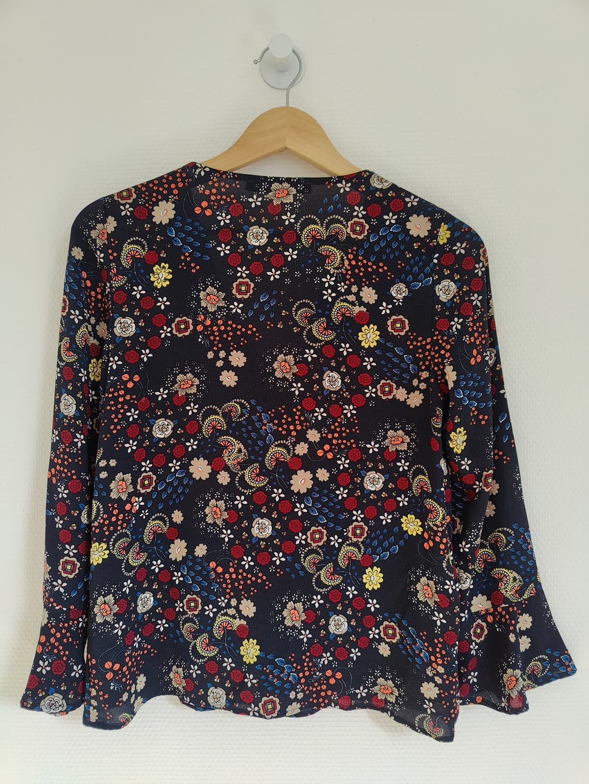 Blouse fleurie bleu marine Comptoir des Cotonniers – Taille 34 — photo 4