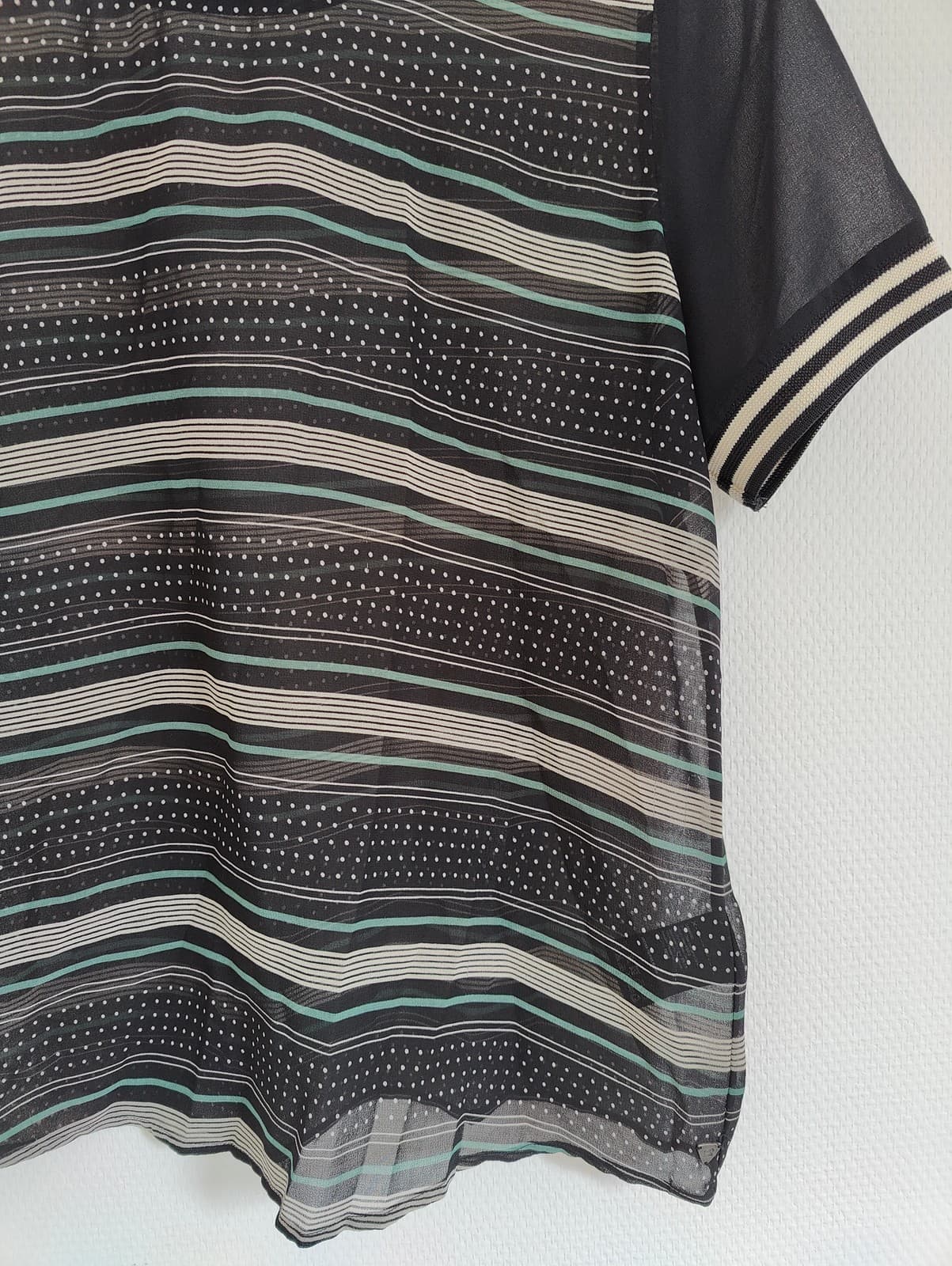 Top rayé noir et crème en voile Scotch & Soda – Taille 1 — photo 3
