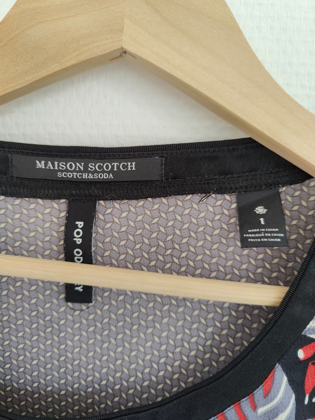 Top imprimé feuillage à manches résille Maison Scotch – Taille 1 — photo 4