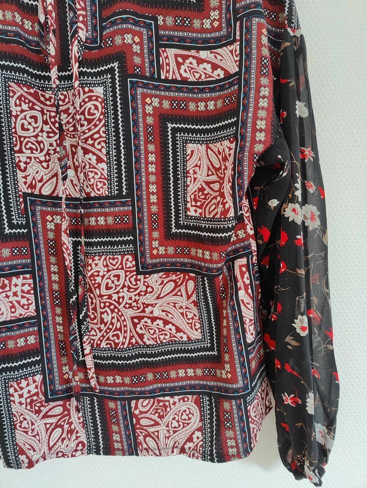Blouse Jeuvre imprimée mix & match – Taille S — photo 3