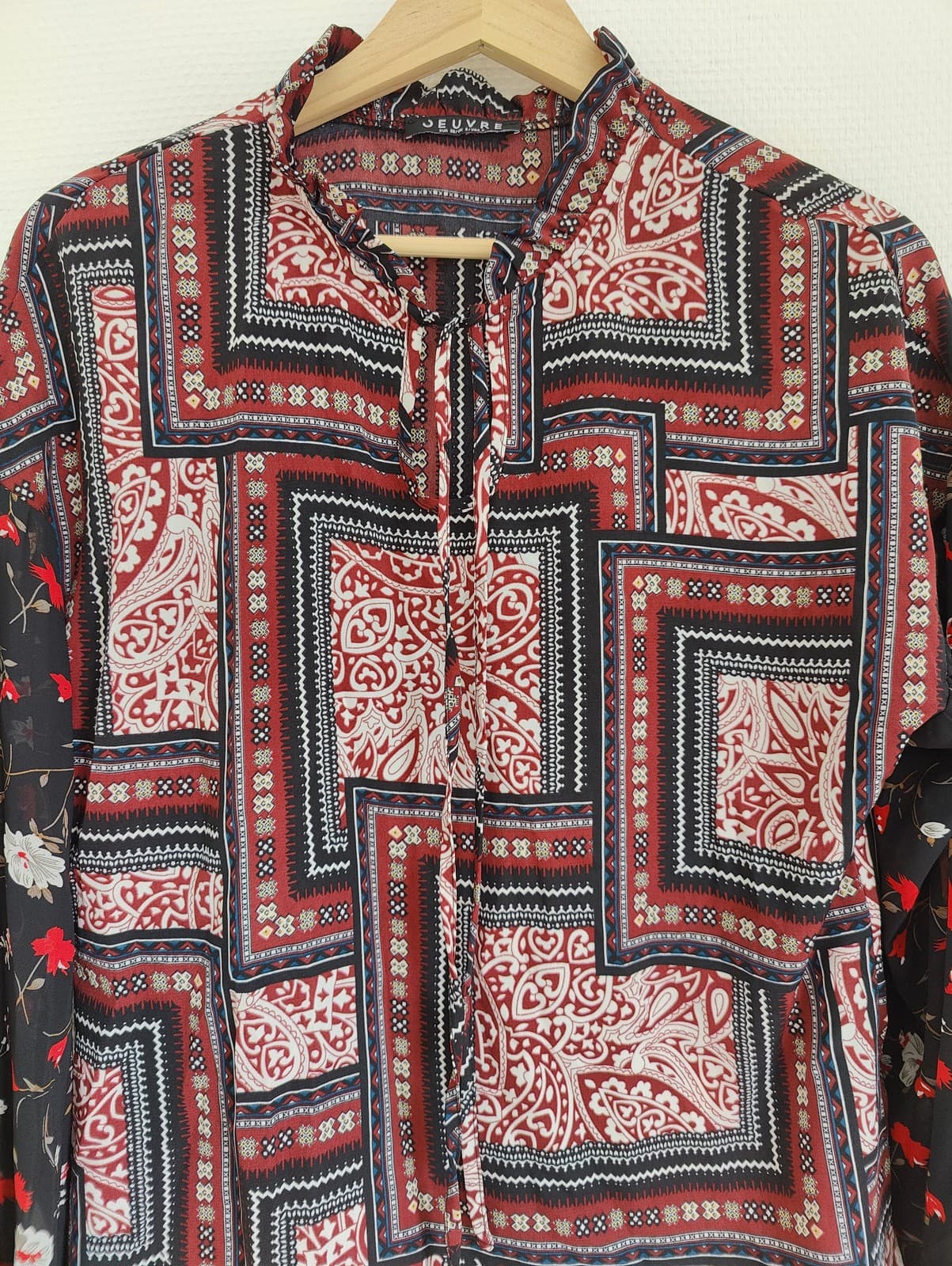 Blouse Jeuvre imprimée mix & match – Taille S — photo 2